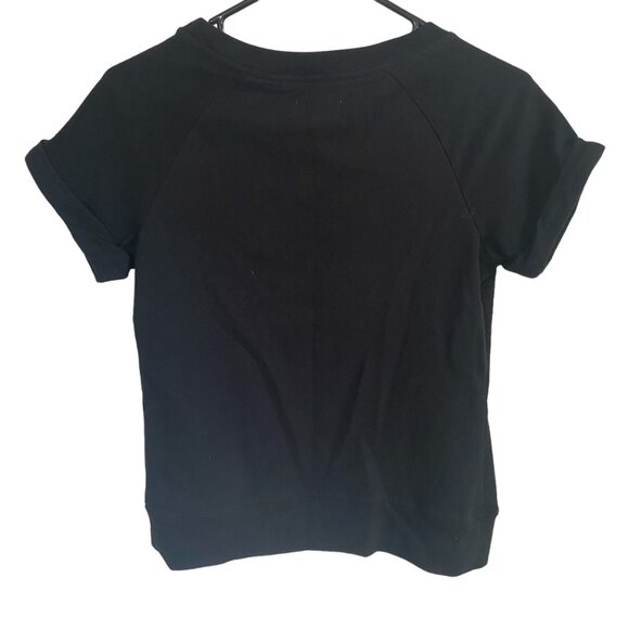 Converse One Star women's medium black short sleeve stretchy pullover top casual - Picture 7 of 10